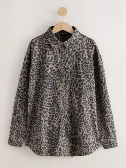 Blouses En Overhemden|Tops En T-Shirts*Next Luipaardprint - Oversized denim overhemd