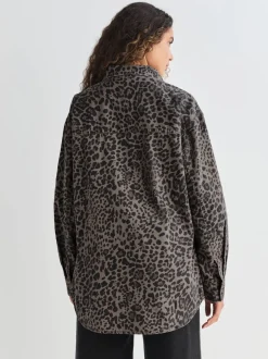 Blouses En Overhemden|Tops En T-Shirts*Next Luipaardprint - Oversized denim overhemd