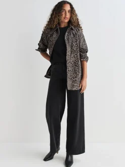 Blouses En Overhemden|Tops En T-Shirts*Next Luipaardprint - Oversized denim overhemd