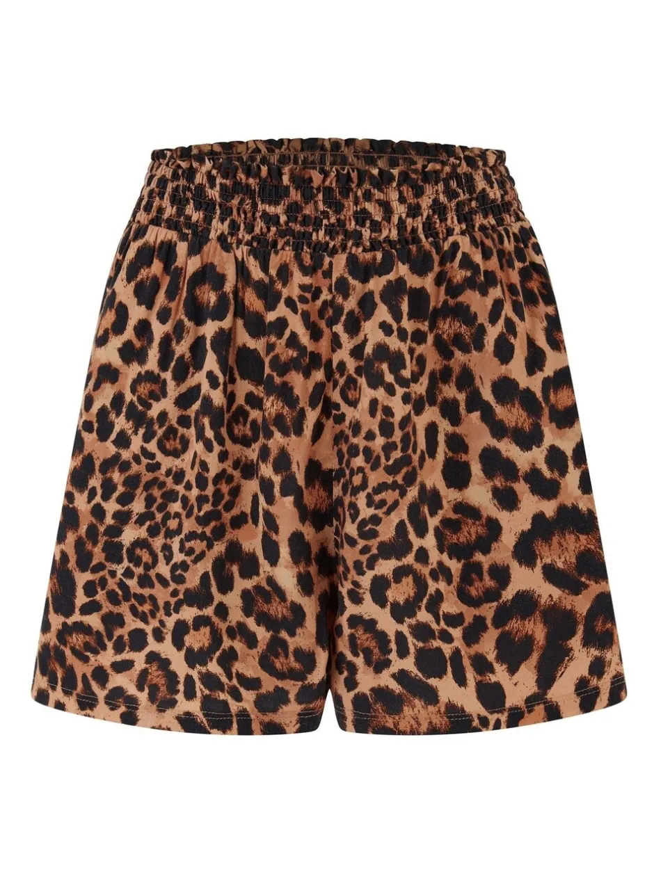 Shorts*Pour Moi - Viscose Beach Shorts Luipaardprint