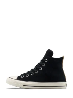 Sneakers|Converse - Chuck Taylor Suede All Over High Trainers Luipaardprint zwart