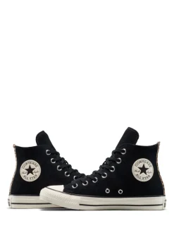 Sneakers|Converse - Chuck Taylor Suede All Over High Trainers Luipaardprint zwart