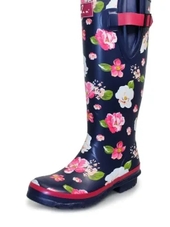 Laarzen|Lunar rubberen regenlaarzen met bloemenmotief