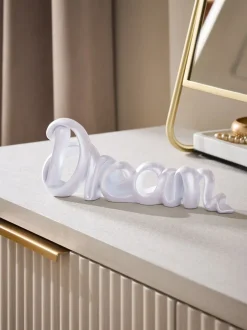 Decoraties|Next Lustre Dream Slogan Word Block Ornament