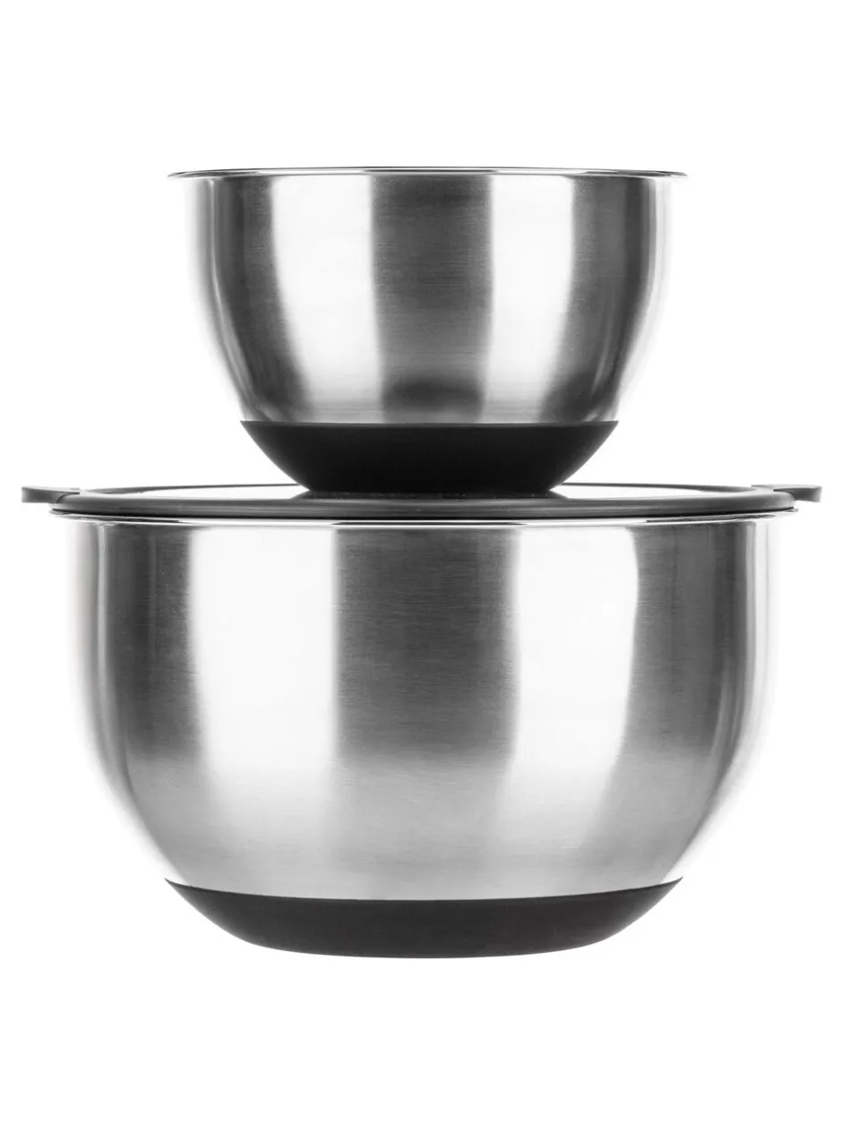 Keukenaccessoires|Luxe Set of 2 Stainless Steel Mixing Bowls
