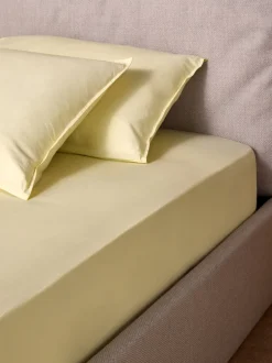 Beddenlakens En Kussenslopen|MADE.COM Cosy gewassen katoenen extra diep hoeslaken