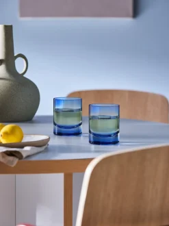 Glas|MADE.COM Juno Tumbler Glazen Blauw en groen