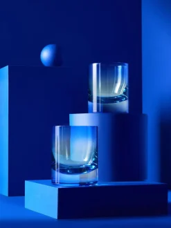 Glas|MADE.COM Juno Tumbler Glazen Blauw en groen