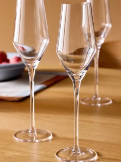 Glas|Tafelgerei|MADE.COM Set van 4 Velma Kristallen Champagneflutes