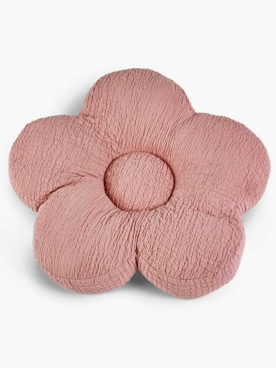 Kussentjes En Plaids|Kussentjes En Plaids*Next Madeliefvormig kussen met textuur van 100% katoen Roze