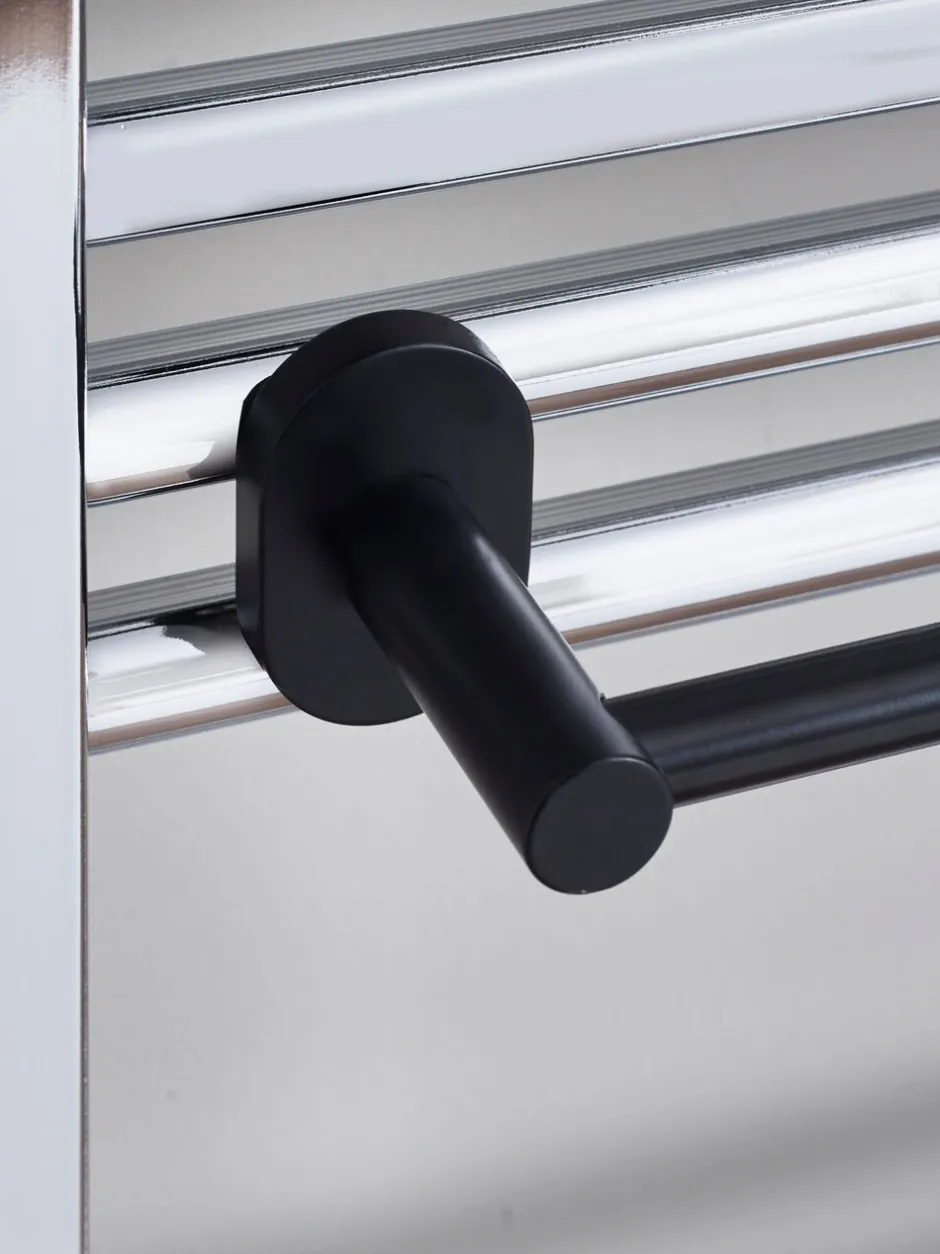 Badkameraccessoires|Next Magnetische uitschuifbare handdoekrail Zwart