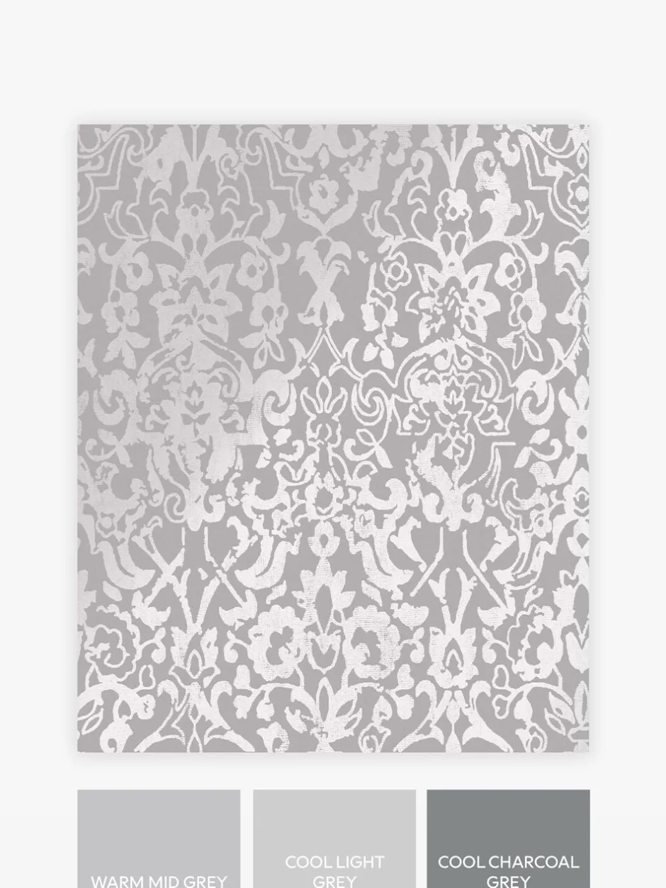 Behang*Next Majestic Damask 10M behang Grijs