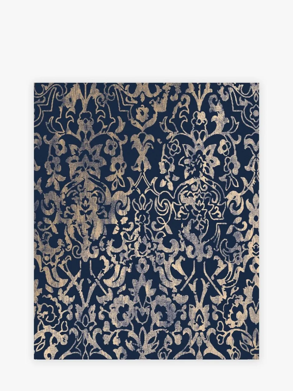 Behang|Next Majestic Damask 10M behang Blauw