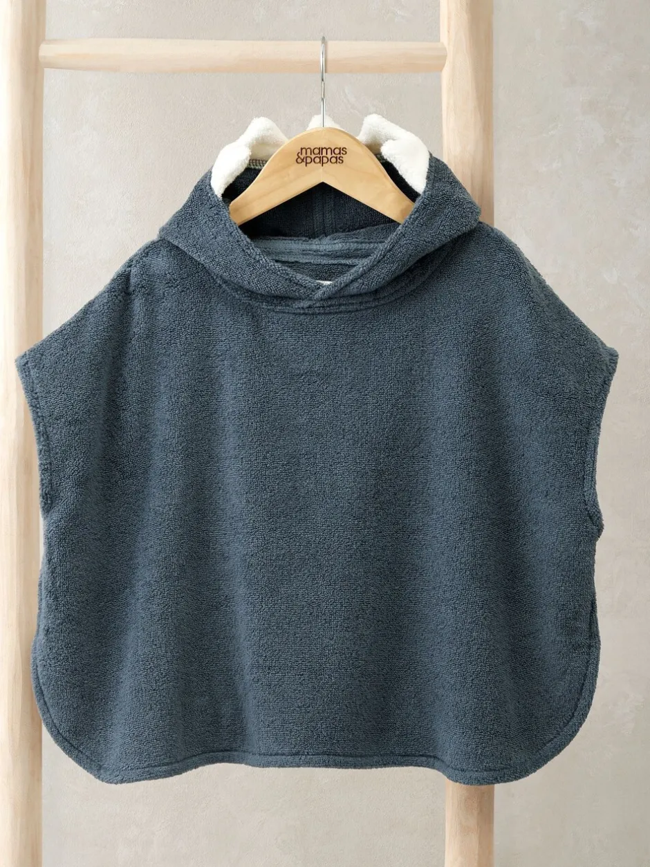 Badkleding*Mamas & Papas Character 3D Fin Towelling Poncho