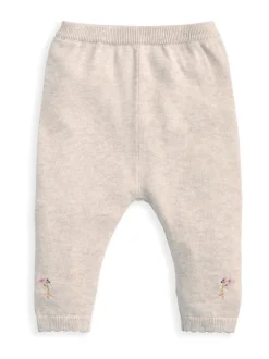 Gebreide Kleding*Mamas & Papas Embroidered Knit Cardigan & Leggings Set with Scallop Detail