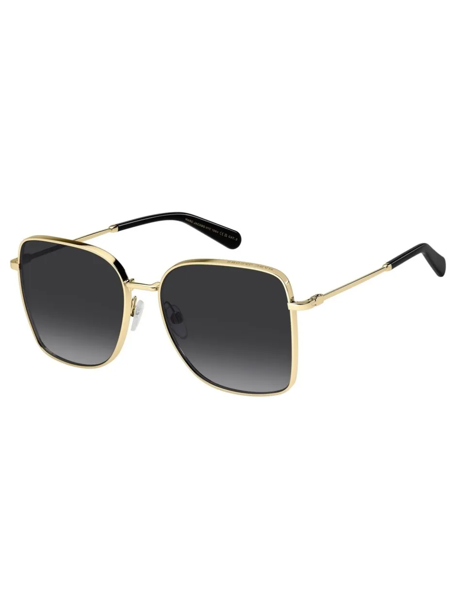 Zonnebril|Marc Jacobs Square Gold Sunglasses