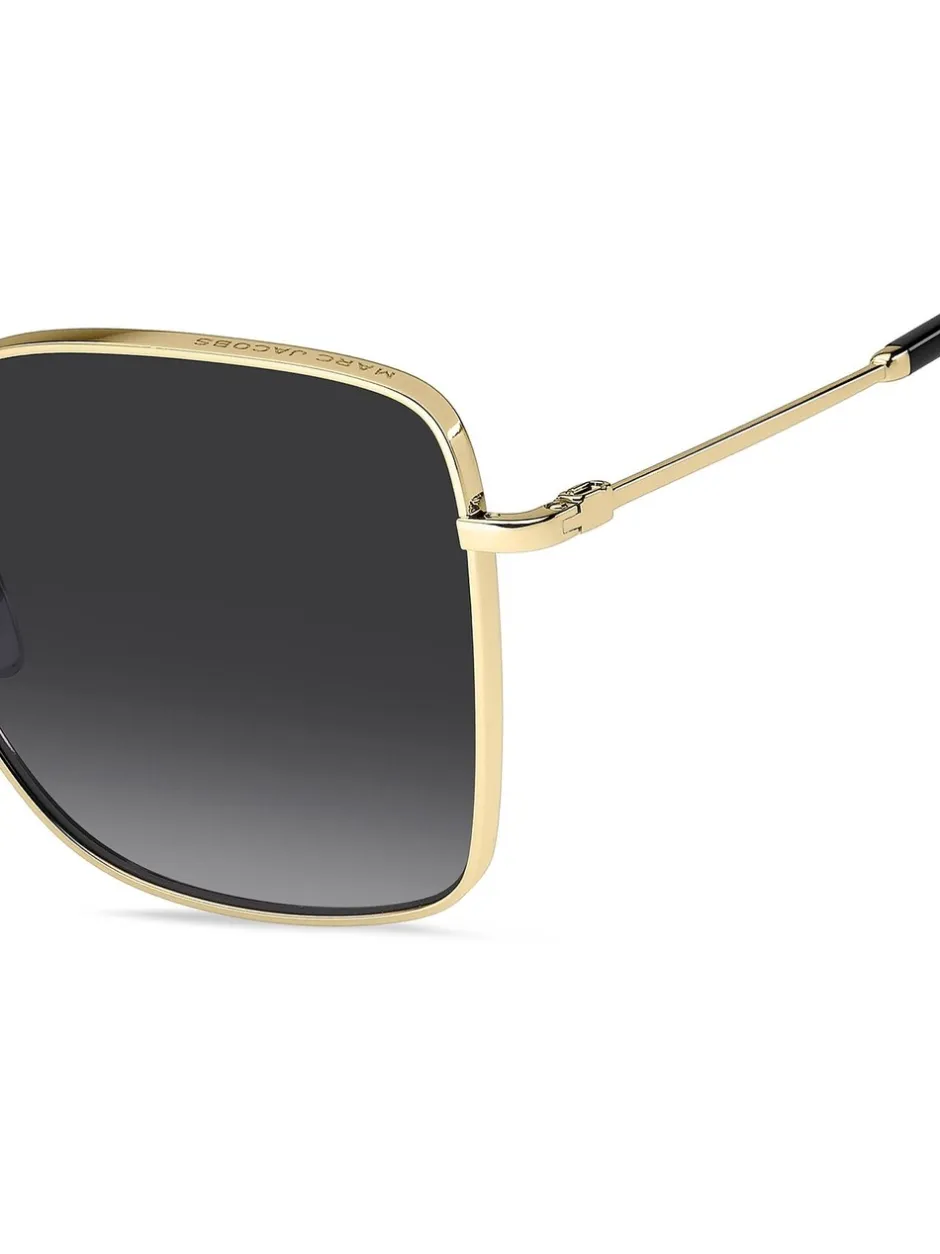 Zonnebril|Marc Jacobs Square Gold Sunglasses
