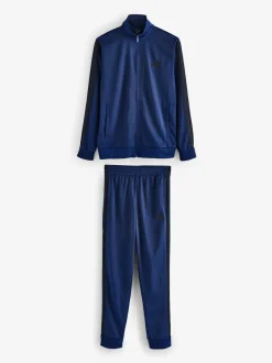 Sportkleding*adidas Marineblauw - Sportswear basic tricot trainingspak met 3 strepen