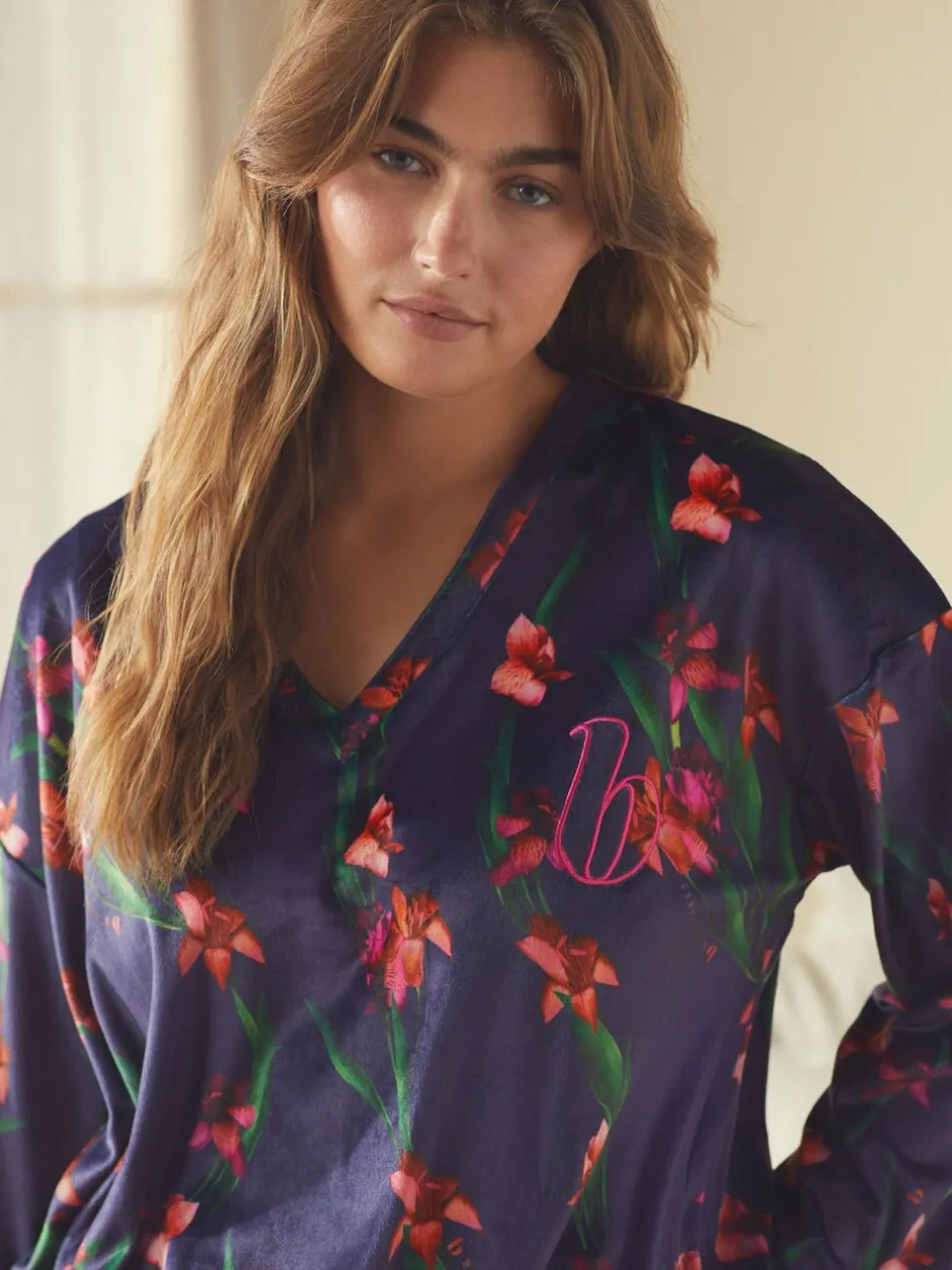 Loungewear|Alle Nacht- En Loungekleding*B by Ted Baker - Cosy Twosie Pyjamas Marineblauw