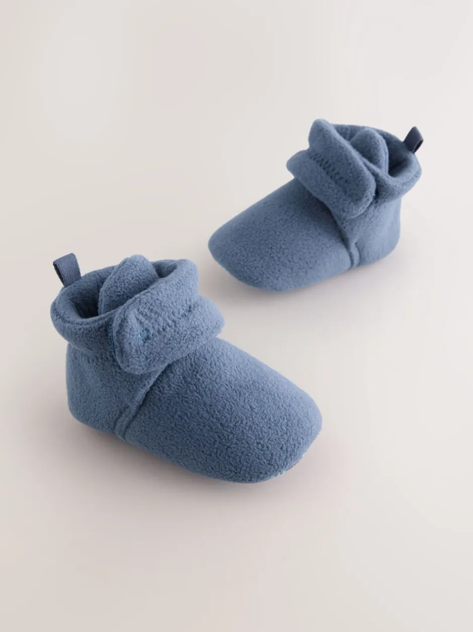 Pantoffels|Next - Baby slofjes met klittenbandsluiting (0-2mnd) Marineblauw