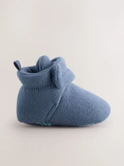 Pantoffels|Next - Baby slofjes met klittenbandsluiting (0-2mnd) Marineblauw