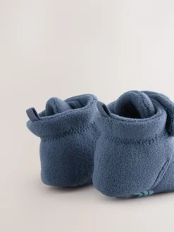 Pantoffels|Next - Baby slofjes met klittenbandsluiting (0-2mnd) Marineblauw