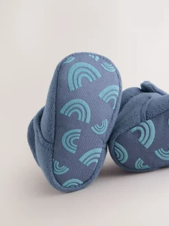 Pantoffels|Next - Baby slofjes met klittenbandsluiting (0-2mnd) Marineblauw