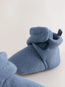 Pantoffels|Next - Baby slofjes met klittenbandsluiting (0-2mnd) Marineblauw