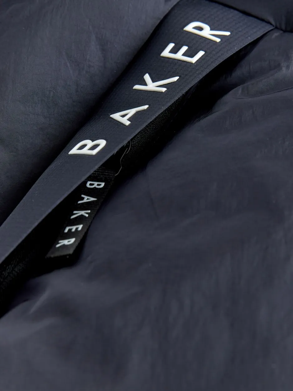 Jassen En Jacks|Schoolkleding|Baker by Ted Baker - Regenbestendig Gevoerd jack Marineblauw