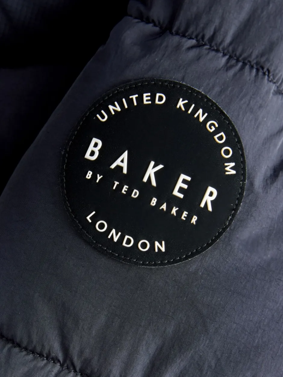 Jassen En Jacks|Schoolkleding|Baker by Ted Baker - Regenbestendig Gevoerd jack Marineblauw
