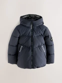 Jassen En Jacks|Schoolkleding|Baker by Ted Baker - Regenbestendig Gevoerd jack Marineblauw