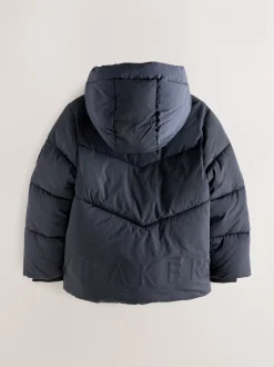 Jassen En Jacks|Schoolkleding|Baker by Ted Baker - Regenbestendig Gevoerd jack Marineblauw