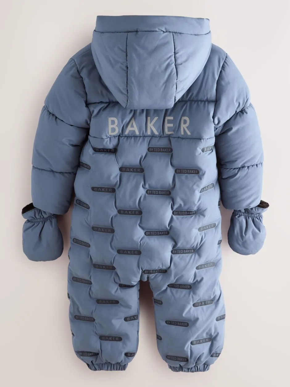 Jassen, Jacks En Kinderwagenpakjes|Jassen En Jacks|Baker by Ted Baker - - Regenbestendig sneeuwpak met heatseal Marineblauw