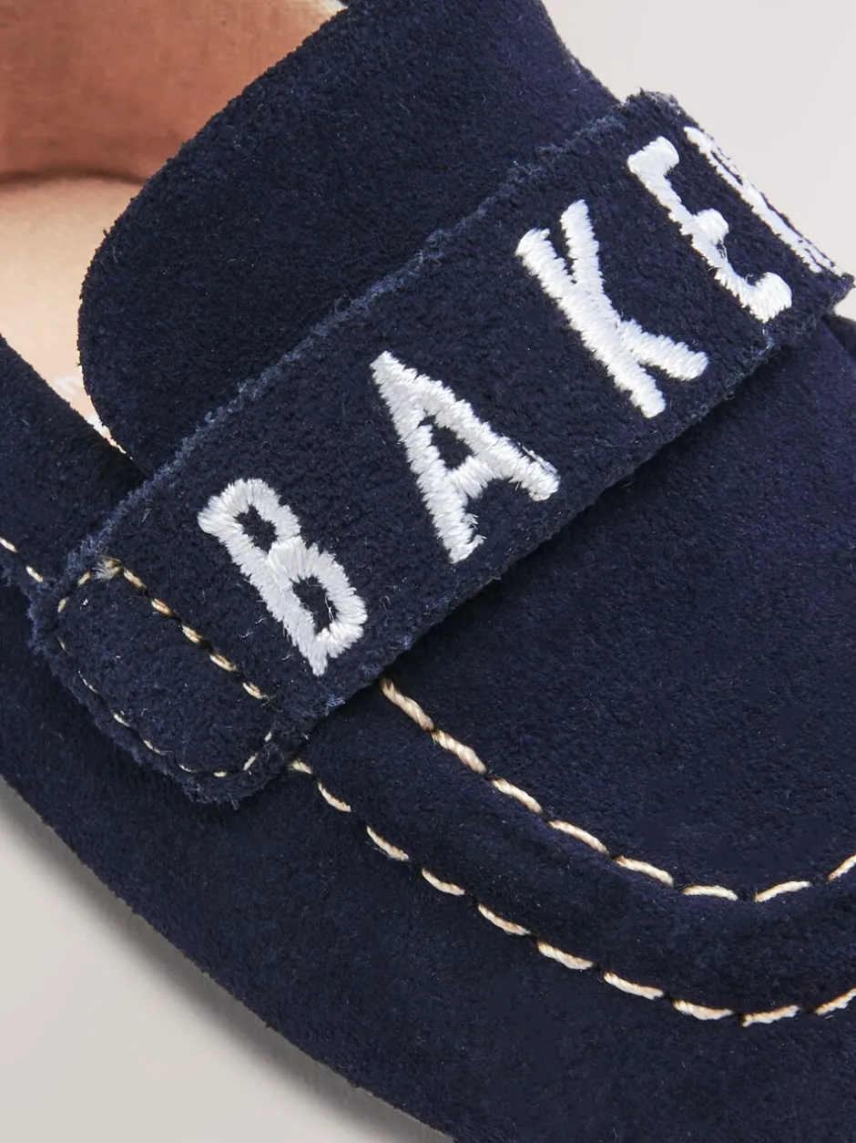 Babyschoenen*Baker by Ted Baker Marineblauw - - Padders loafers voor babyjongens