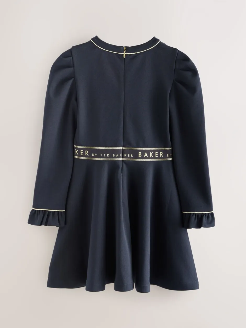 Gelegenheidskleding|Jurken|Baker by Ted Baker - - Ponté jurk Marineblauw