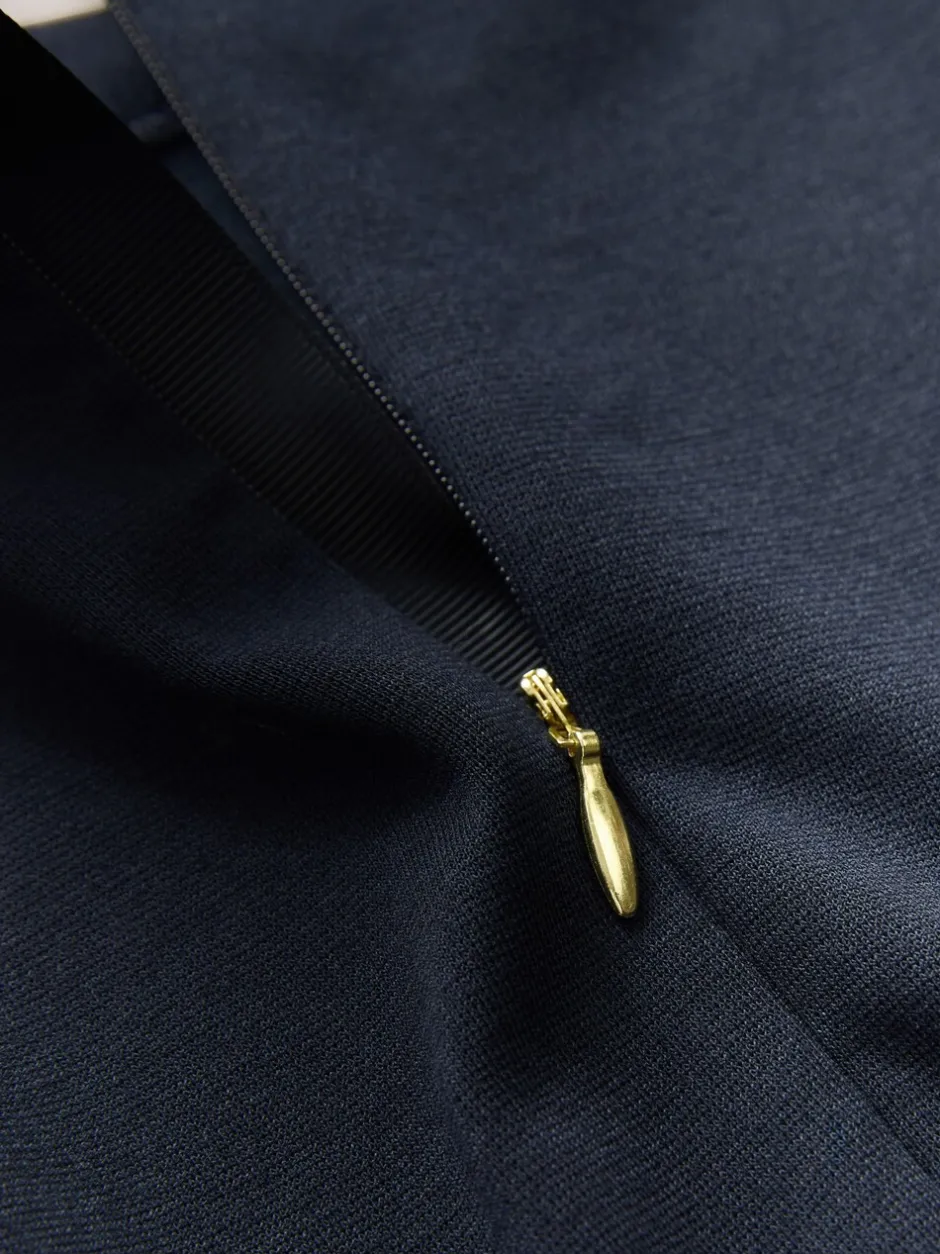 Gelegenheidskleding|Jurken|Baker by Ted Baker - - Ponté jurk Marineblauw