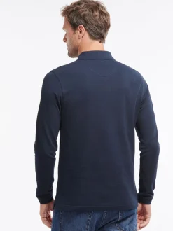 Poloshirts|Barbour - ® - Essential sport poloshirt met lange mouwen Marineblauw