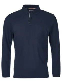 Poloshirts|Barbour - ® - Essential sport poloshirt met lange mouwen Marineblauw