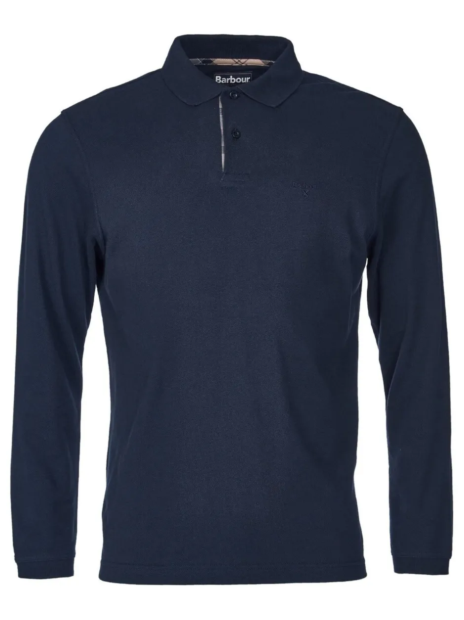 Poloshirts|Barbour - ® - Essential sport poloshirt met lange mouwen Marineblauw