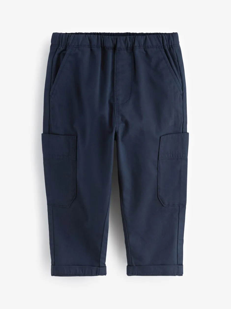 Broeken En Chino's*Next Marineblauw - Broek met elastische taille en zijzakken (3mnd -7jr)