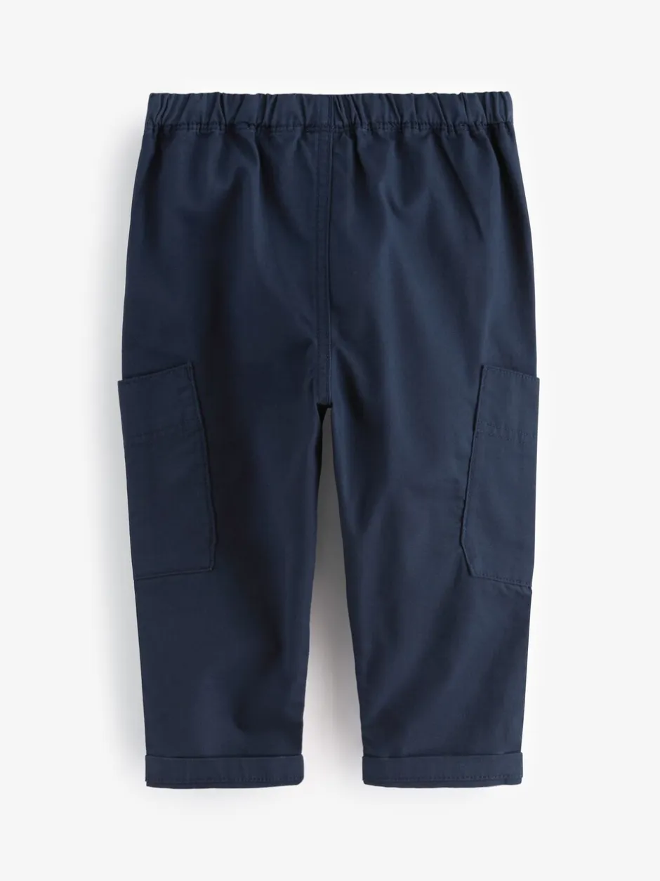 Broeken En Chino's*Next Marineblauw - Broek met elastische taille en zijzakken (3mnd -7jr)