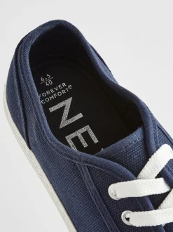 Sneakers|Next - Canvas honkbalsneakers Marineblauw