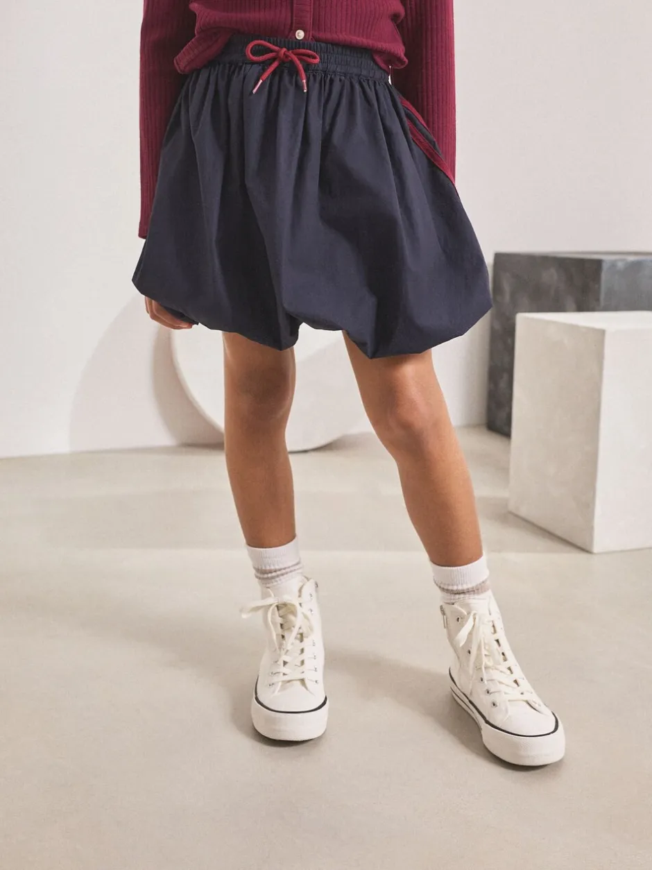 Shorts En Rokken|Next Marineblauw - Cargo rok met bubbels (3-16jr)
