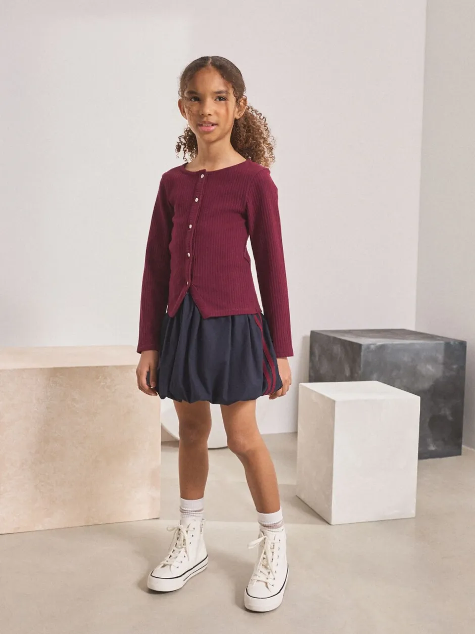 Shorts En Rokken|Next Marineblauw - Cargo rok met bubbels (3-16jr)