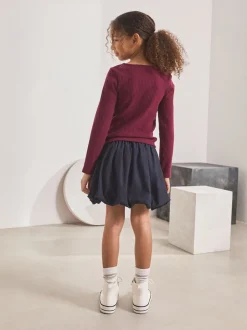 Shorts En Rokken|Next Marineblauw - Cargo rok met bubbels (3-16jr)