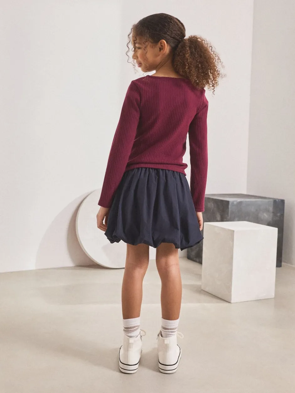 Shorts En Rokken|Next Marineblauw - Cargo rok met bubbels (3-16jr)