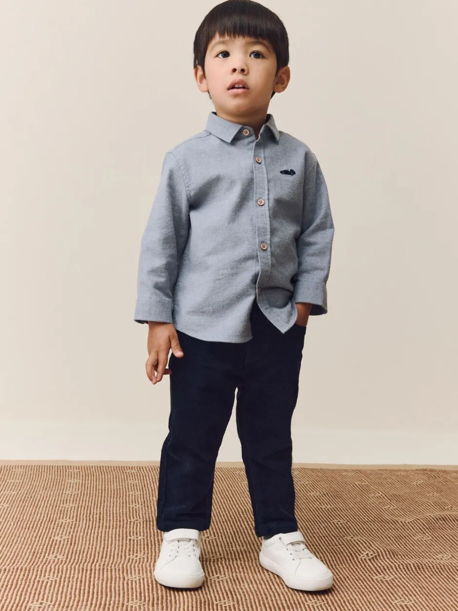 Broeken En Chino's|Next - Corduroy broek (3 mnd- 7 jr) Marineblauw