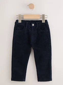 Broeken En Chino's|Next - Corduroy broek (3 mnd- 7 jr) Marineblauw