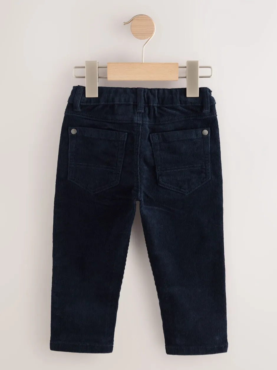 Broeken En Chino's|Next - Corduroy broek (3 mnd- 7 jr) Marineblauw
