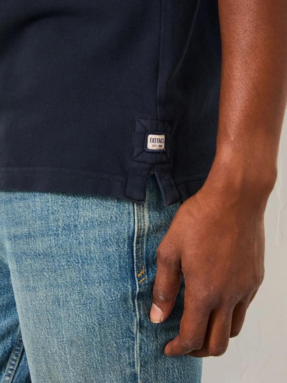 Poloshirts*Fat Face - FatFace - Piqué polo met korte mouwen Marineblauw